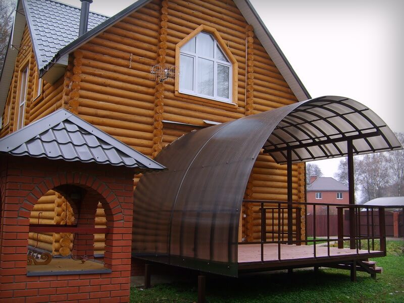 Коричневый сотовый поликарбонат