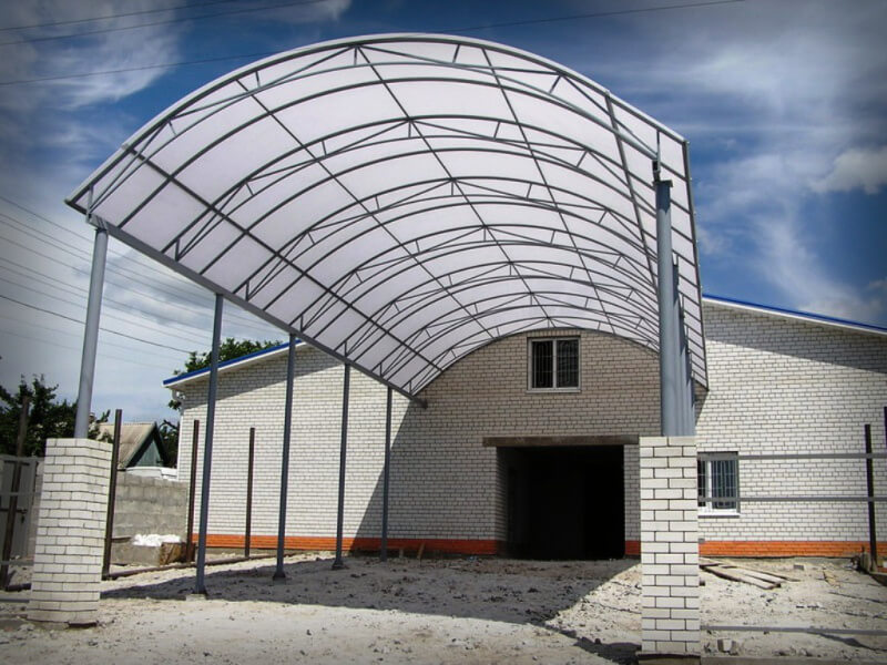 Белый сотовый поликарбонат